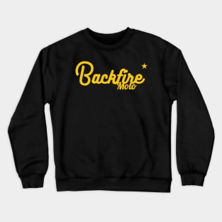 Backfire Moto Yellow Logo Crewneck Sweatshirt